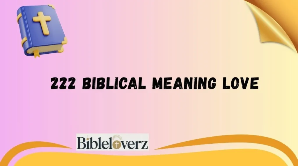 222 Biblical Meaning Love
