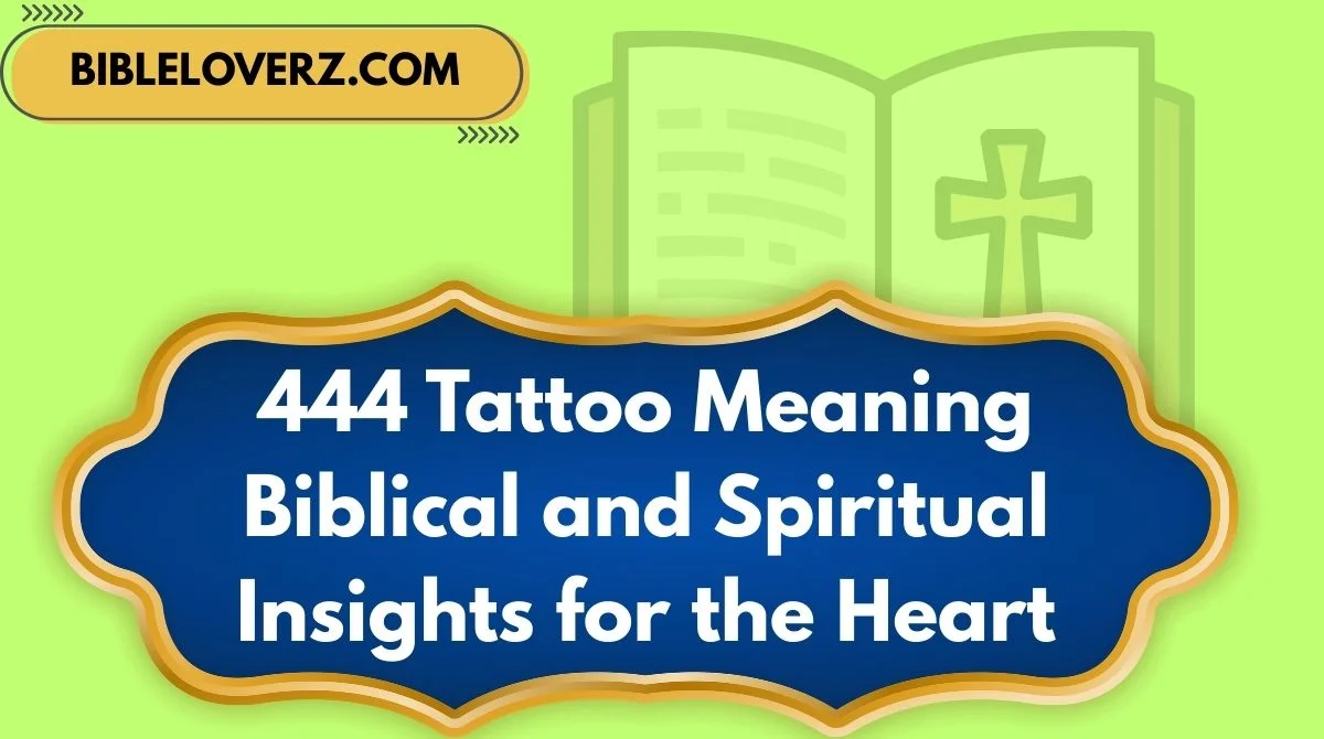 444 Tattoo Meaning Biblical and Spiritual Insights for the Heart