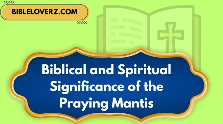 Biblical and Spiritual Significance of the Praying Mantis