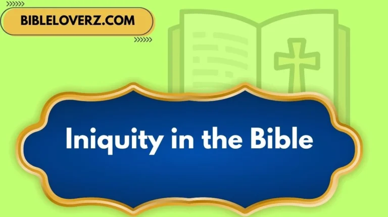 Iniquity in the Bible