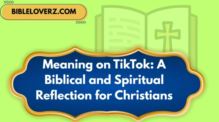Meaning on TikTok: A Biblical and Spiritual Reflection for Christians