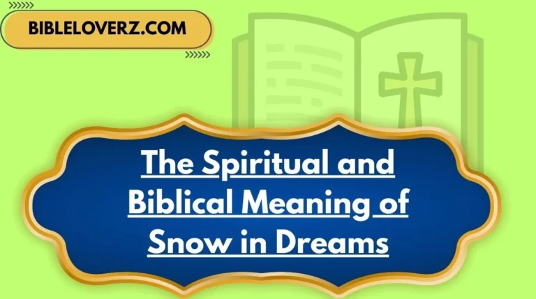 The Spiritual and Biblical Meaning of Snow in Dreams