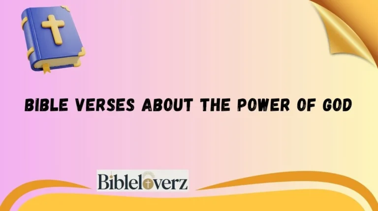 Bible Verses About the Power of God
